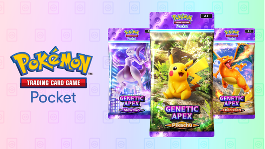 Afbeelding van Pokémon TCG Pocket met digitale kaarten, boosters en spelers die de app gebruiken – recordomzet en invloed op Pokémon kaartverzameling.