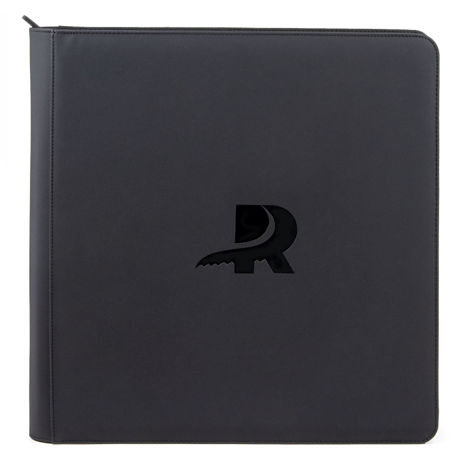 12 Pocket Toploader Binder Black Front