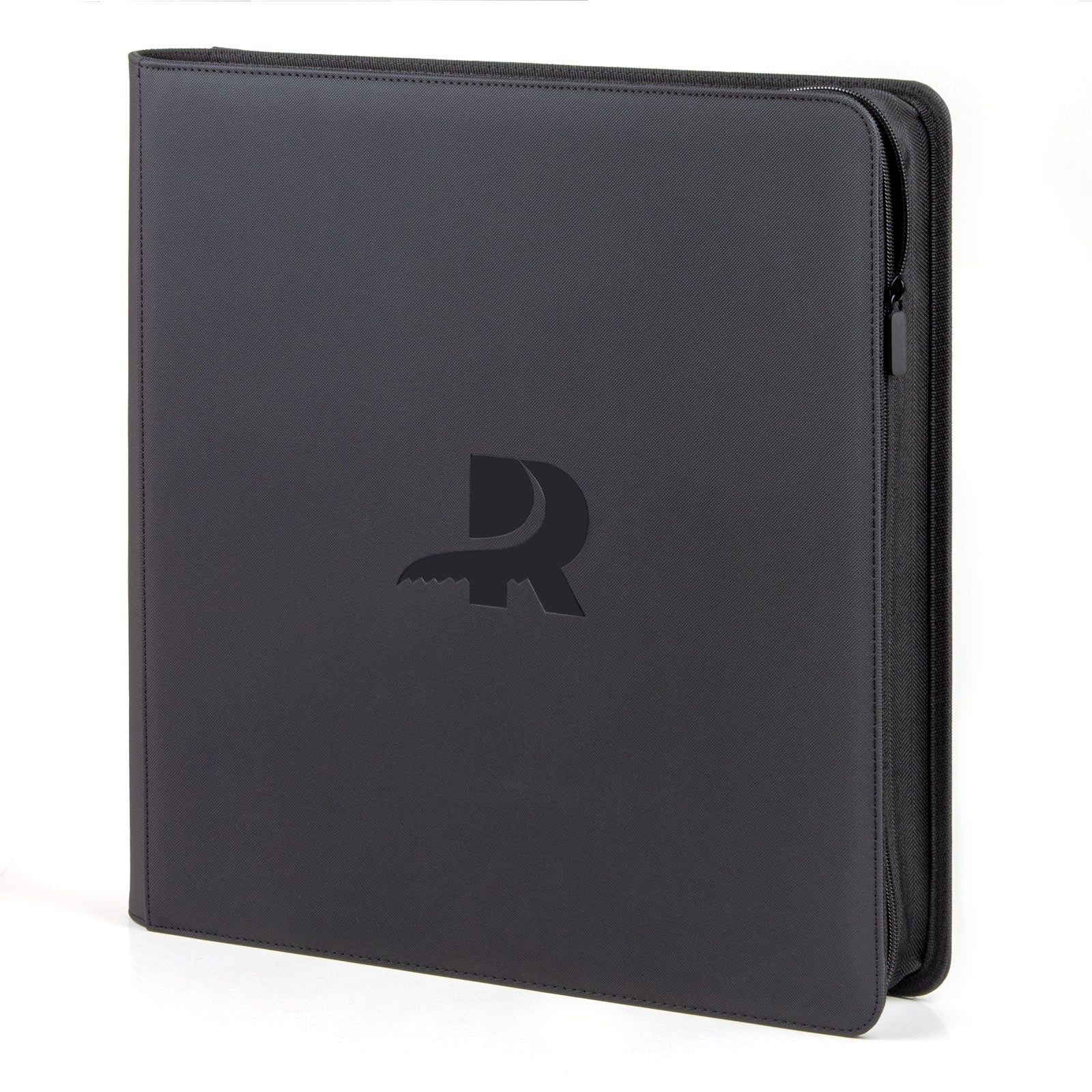 12 Pocket Toploader Binder Black Side