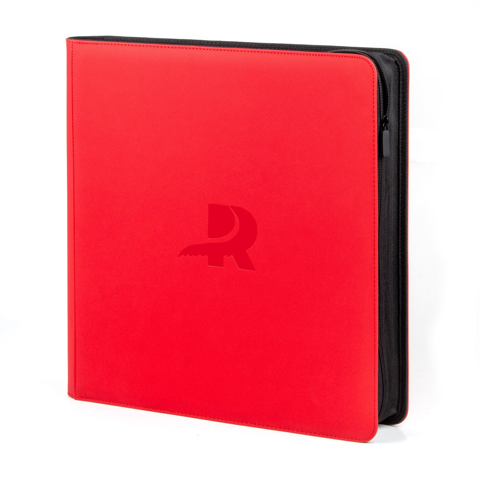 12 Pocket Toploader Binder Red Side
