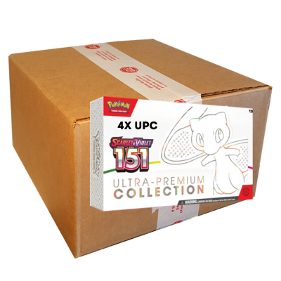 Pokemon 151 Ultra Premium Collection CASE (4x UPC) - RubyGator Pokemon 151 Ultra Premium Collection CASE (4x UPC) - RubyGator