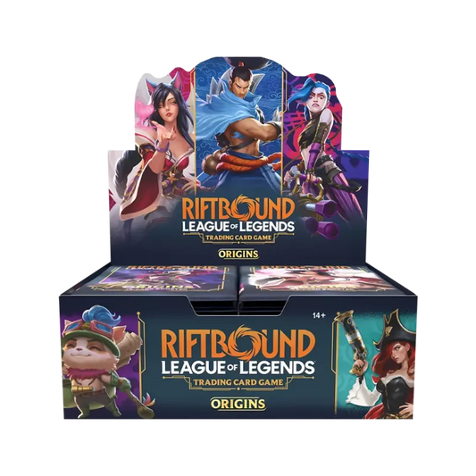 League of legends Riftbound Origins booster box front