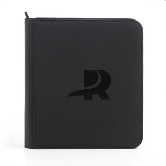 4 Pocket Toploader Binder Black - Front