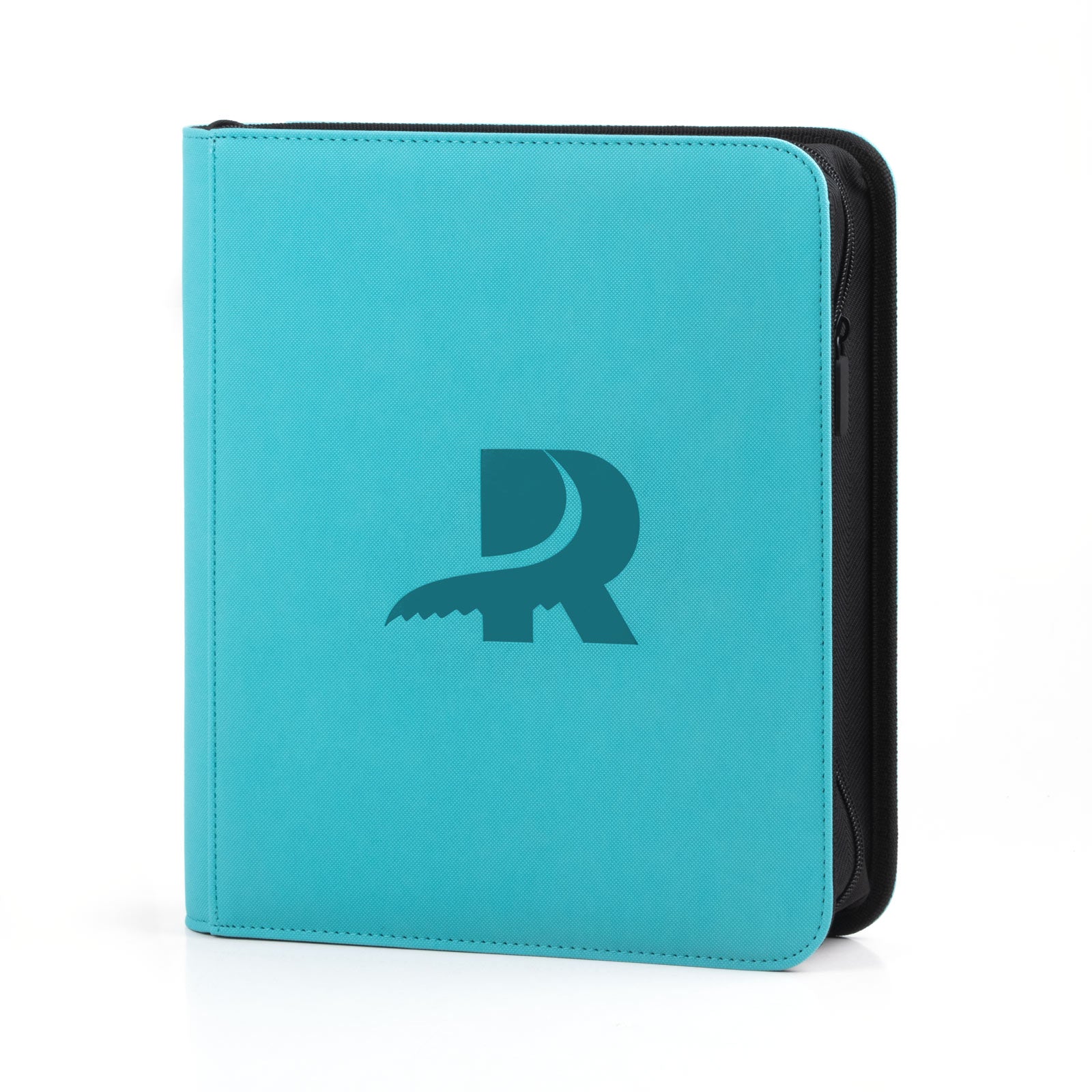 4 Pocket Toploader Binder Teal - Side