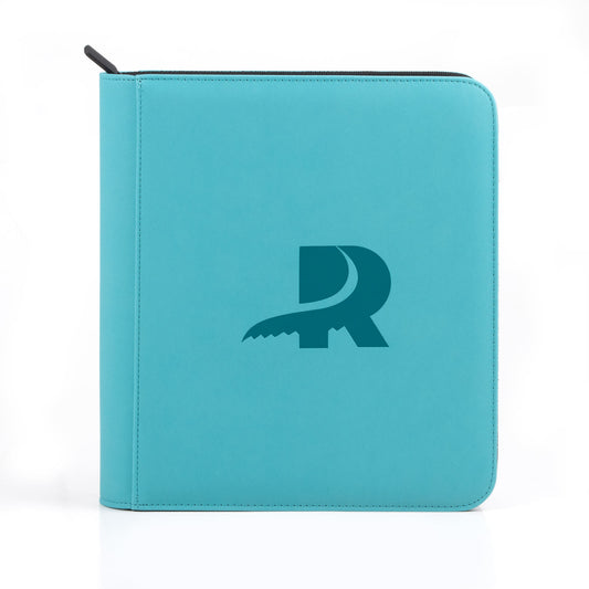 4 Pocket Toploader Binder Teal - Front