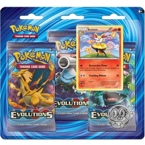 Pokemon XY Evolutions - Braixen 3-Pack Blister