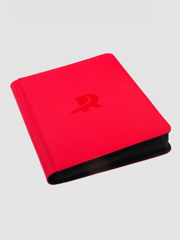 9 Pocket Toploader Binder Red