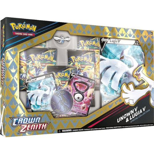 crown zenith booster pack box Pokemon - Crown Zenith - Unown V/Lugia V Special Collection Box