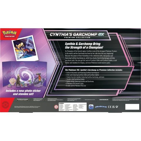 Cynthia's Garchomp Premium Collection Back