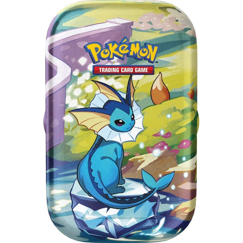 Prismatic Evolutions Vaporeon Tin