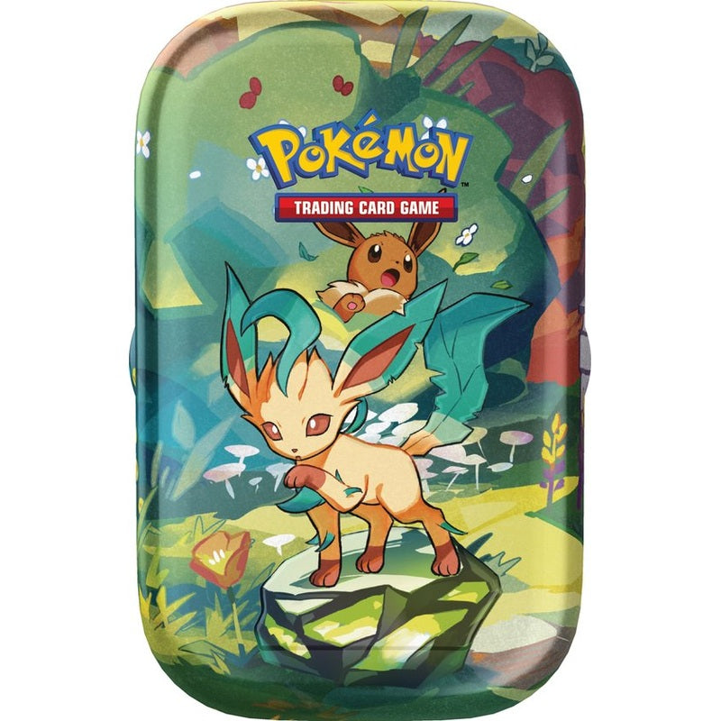 Prismatic Evolutions Leafeon Tin