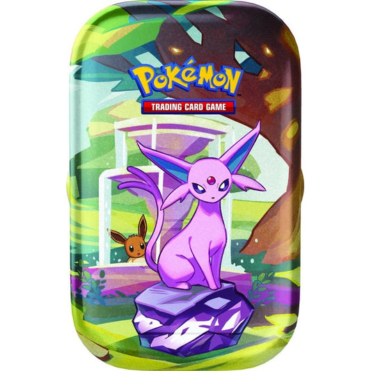 Prismatic Evolutions Espeon Tin