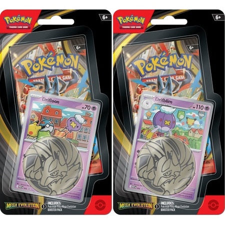 Pokmon - Mega Evolution Base Set - Checklane Blister - (Drifloon/Drifblim) - RubyGator Pokmon - Mega Evolution Base Set - Checklane Blister - (Drifloon/Drifblim) - RubyGator