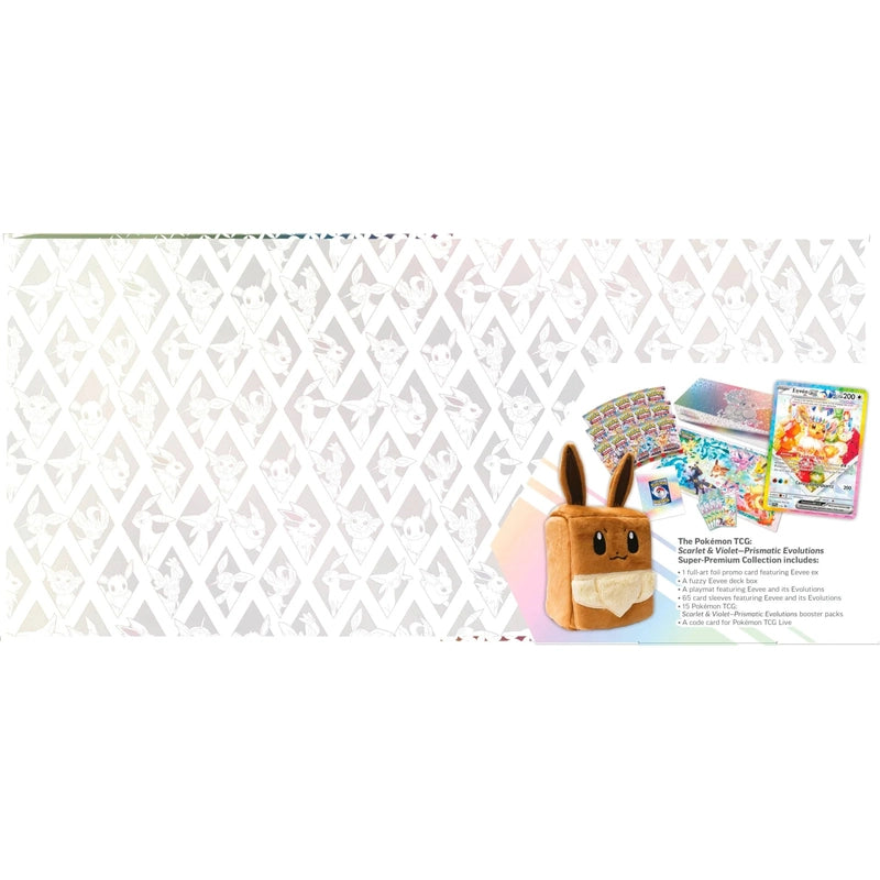 Prismatic Evolutions Super Premium Collection back