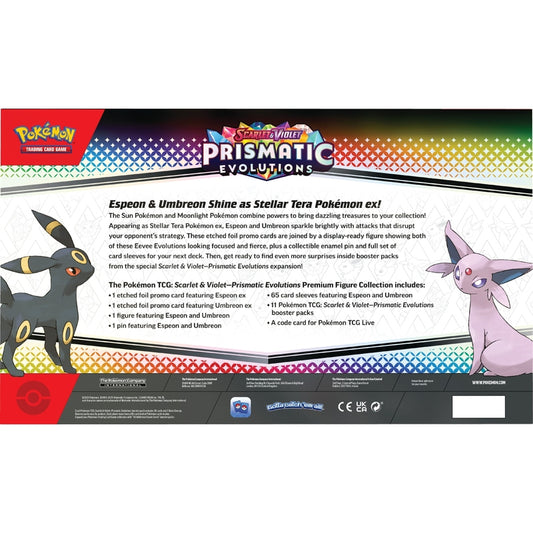 Prismatic Evolutions Figure Collection Back