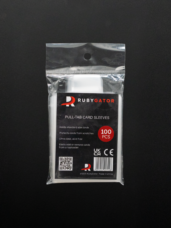 Pull-Tab Card Sleeves (Transparant) - RubyGator Pull-Tab Card Sleeves (Transparant) - RubyGator