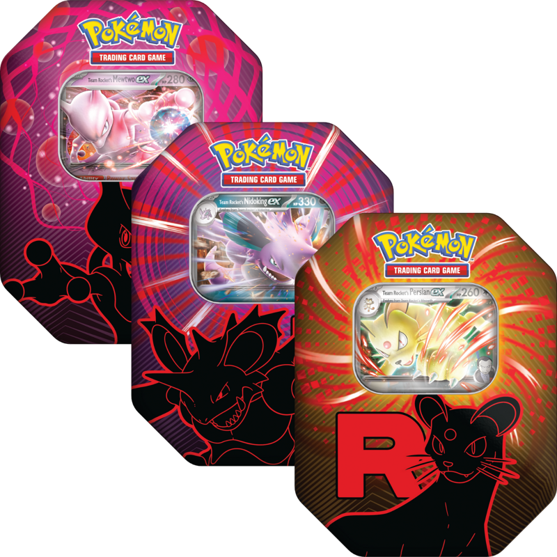 Team Rocket EX Tins Artset