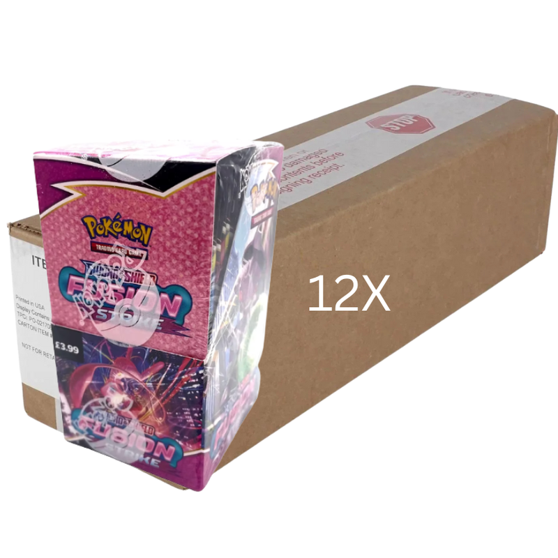 Pokmon - Fusion Strike Half Booster Box Case (12x 18packs) (1st Print) - RubyGator Pokmon - Fusion Strike Half Booster Box Case (12x 18packs) (1st Print) - RubyGator