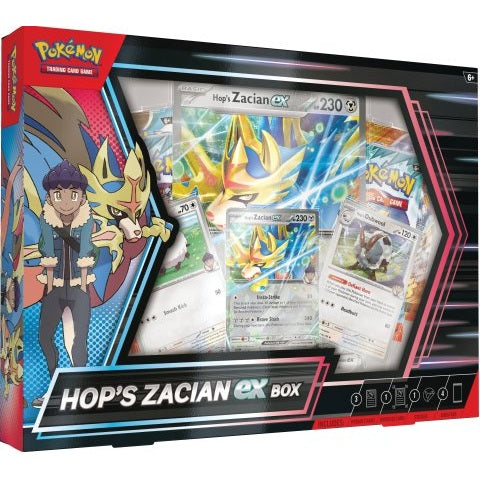 Hop's Zacian EX Box front