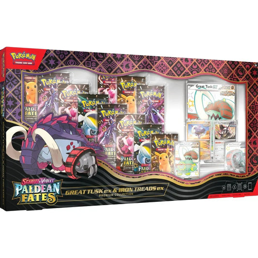 Nieuw: Paldean Fates Great Tusk ex & Iron Treads ex Premium Collection