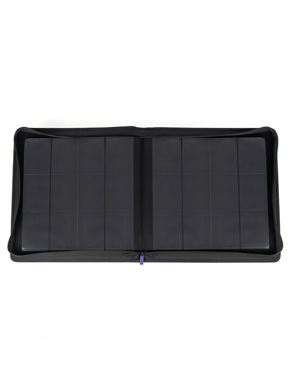 12PocketToploaderBinder-Purple- Inside