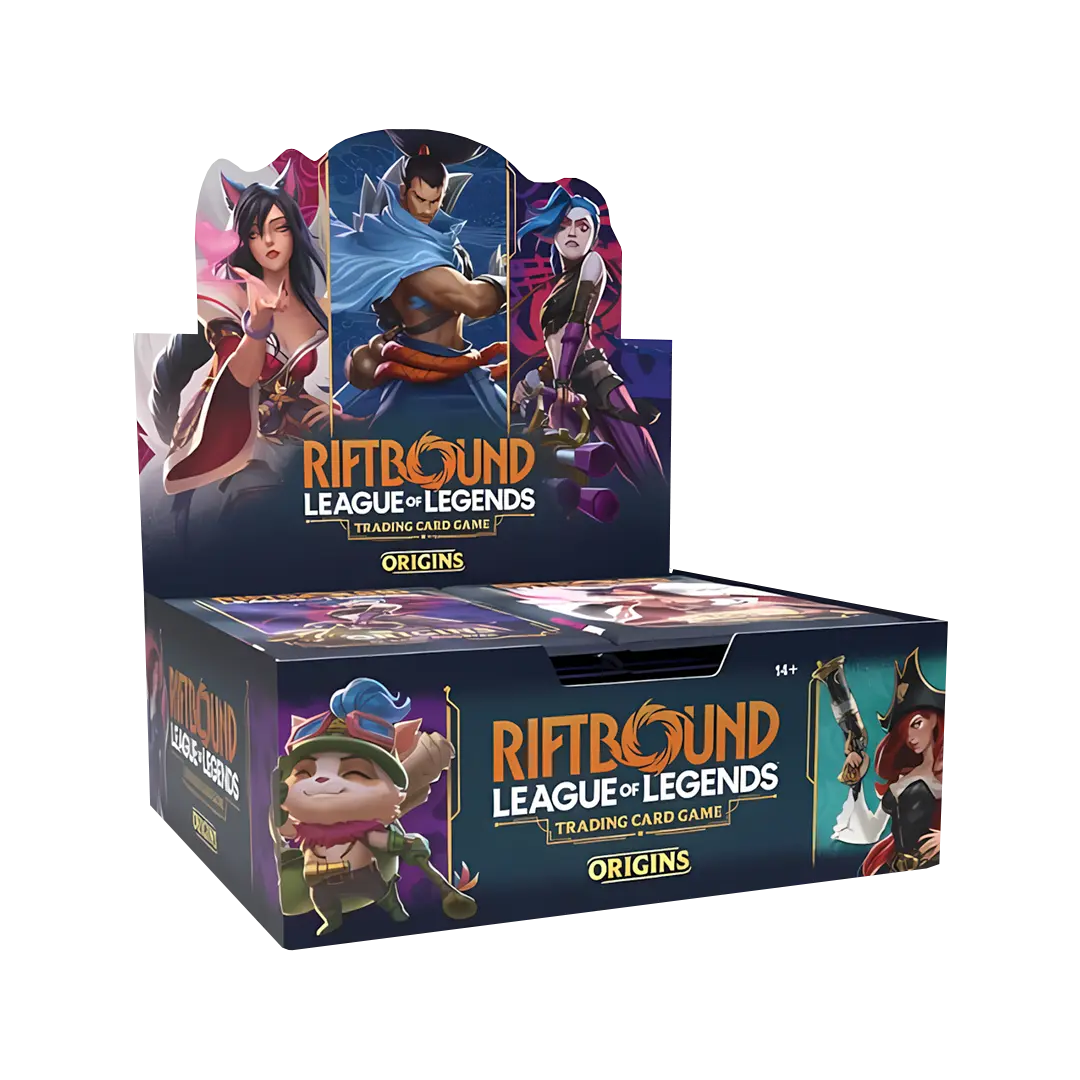 League of legends Riftbound Origins booster box side
