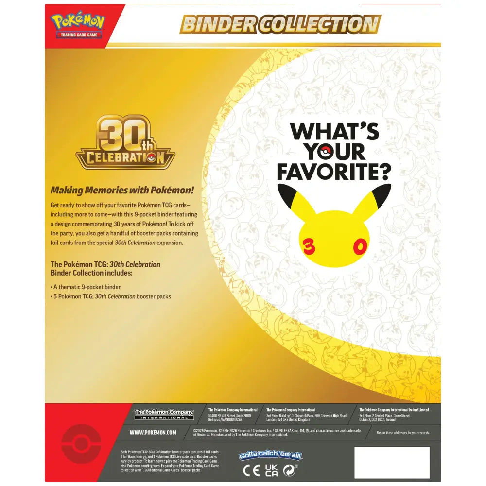 30th Celebration Binder Collection
