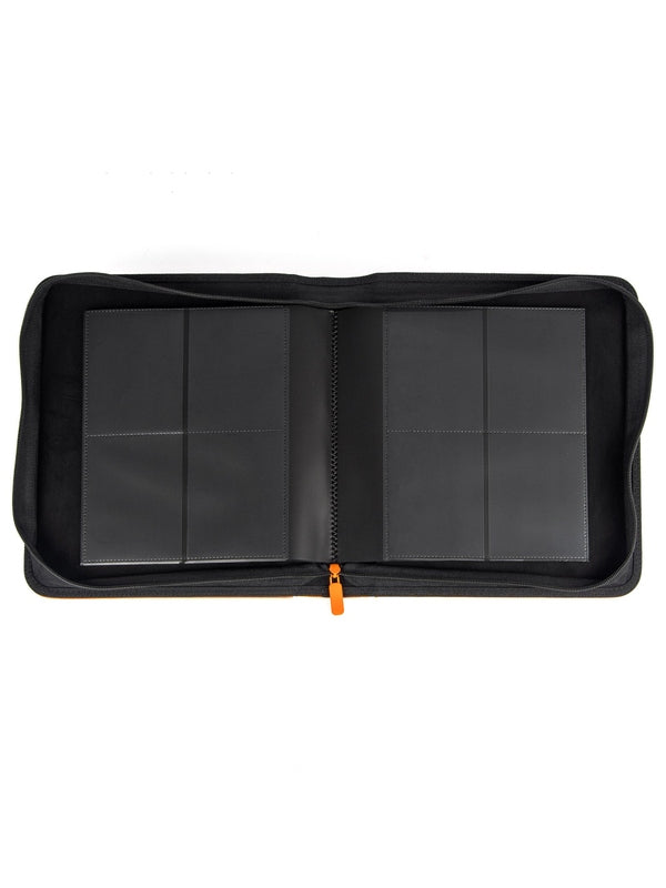 4 Pocket Toploader Binder Orange - Inside