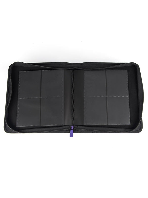 4 Pocket Toploader Binder Purple - Inside