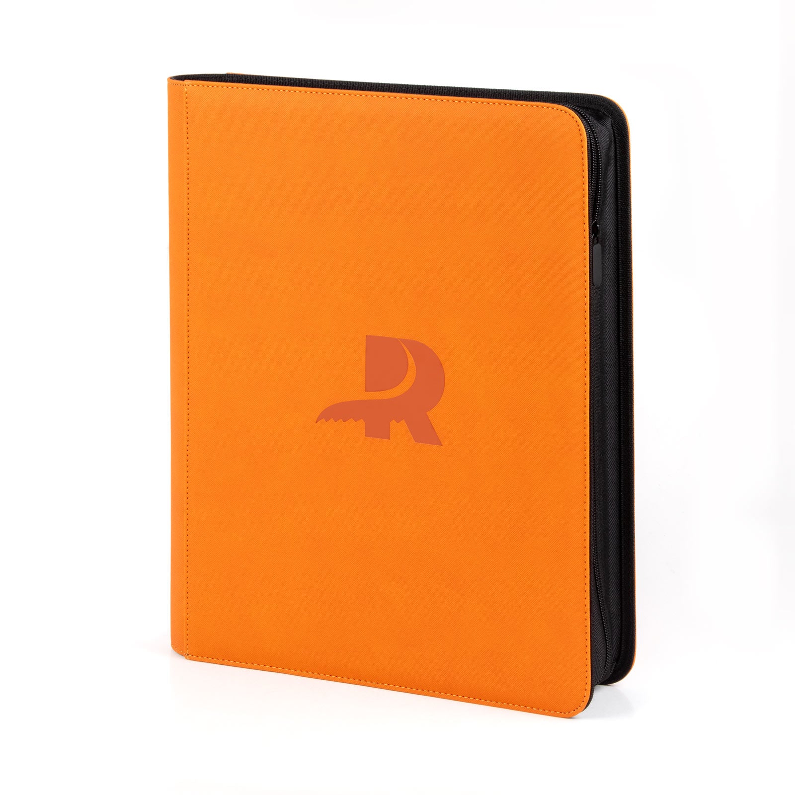9 Pocket Toploader Binder Orange Side