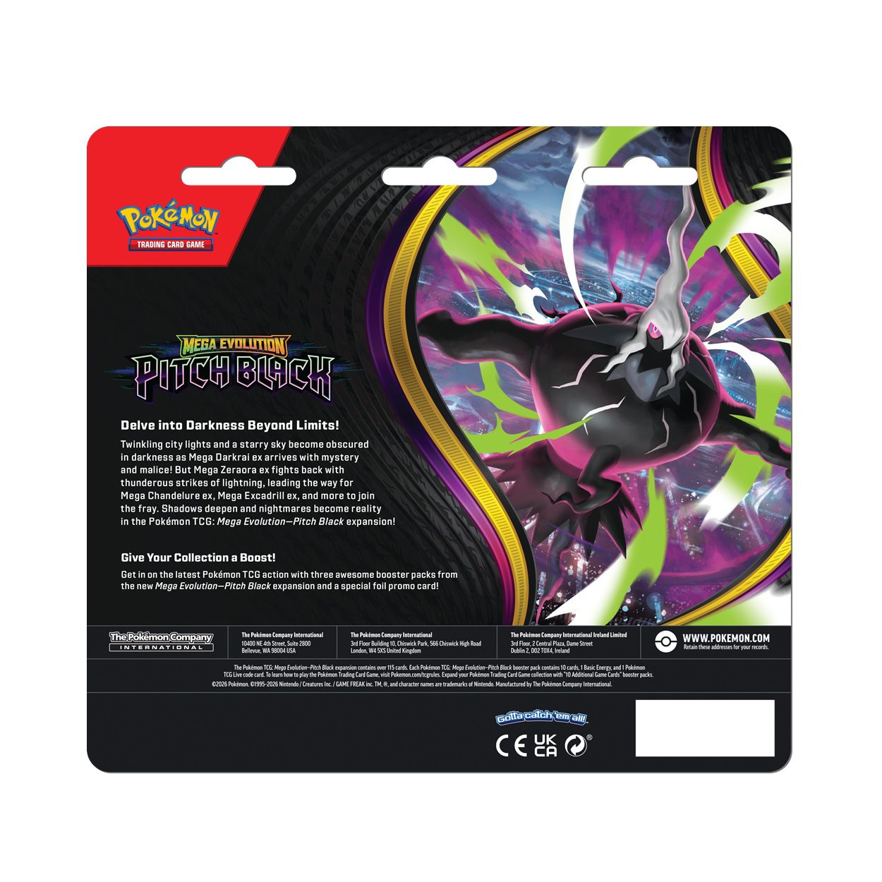 Pitch Black 3 Pack Blister Binacle