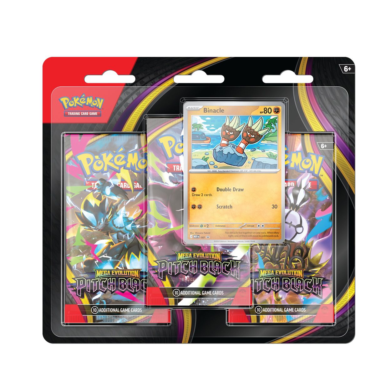Pitch Black 3 Pack Blister Binacle