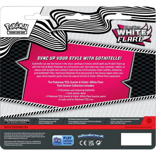Pokémon Scarlet & Violet – White Flare Tech Sticker Coll Gothitelle back