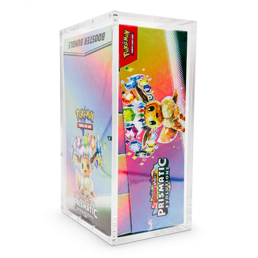 RubyGator - Premium Booster Bundle Display Acrylic Case Improved Side