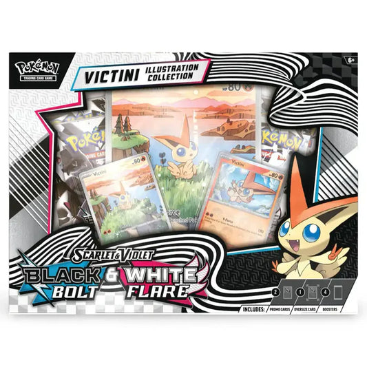 Black Bolt & White Flare Victini Illustration Collection Front